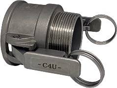 Hebelarmk.Safe-Lock Kamlok Typ B VA (1.4408) 33,25mm 1 Zoll