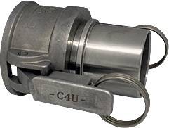 Hebelarmk.Safe-Lock Kamlok Typ C VA (1.4408) 41,91mm 1 1/4 Zoll Schl.-Gr.32mm