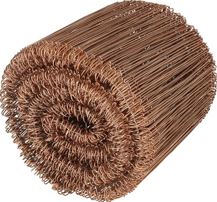 Betonbindedraht D.1mm L.120mm dop.· verkupfert H+R