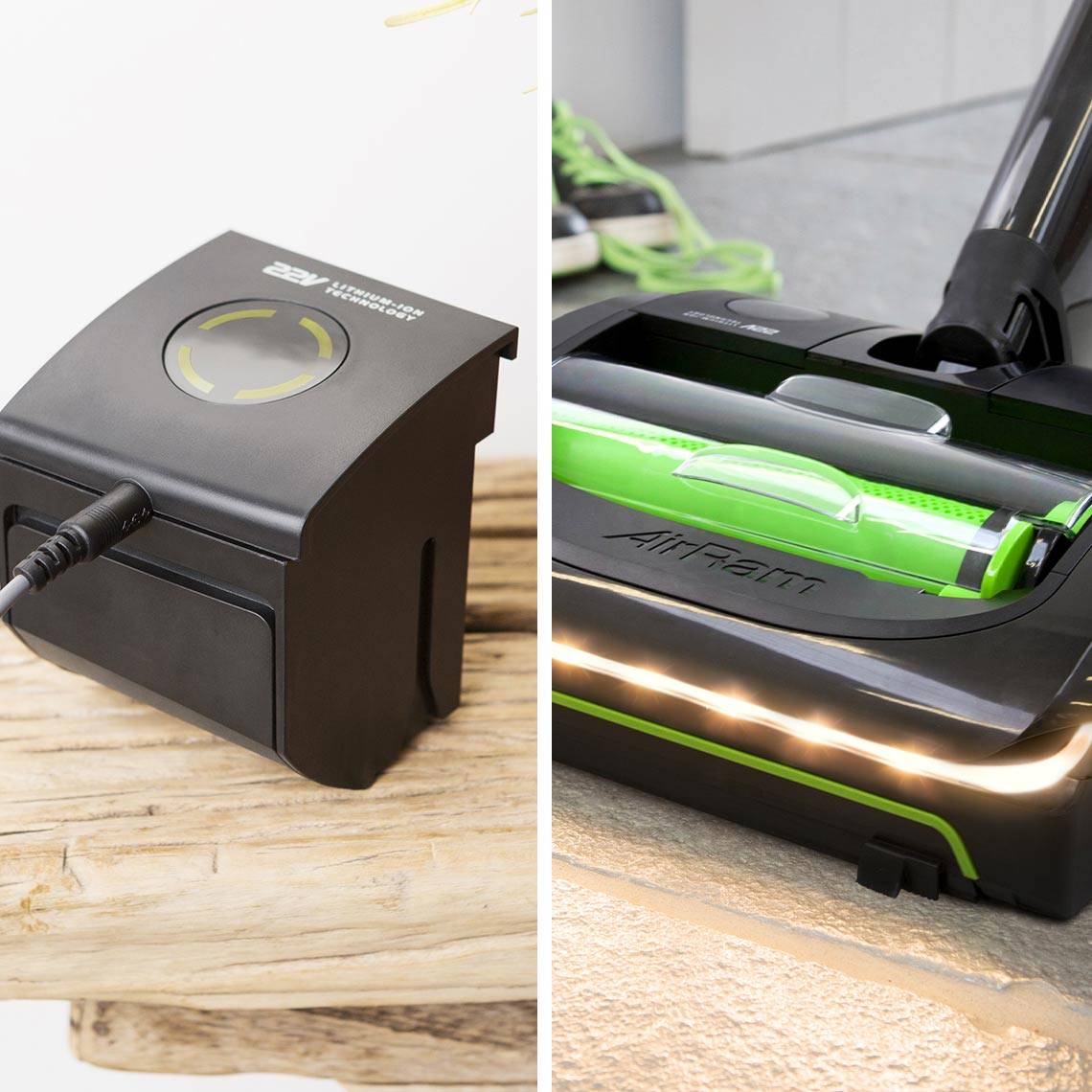 Gtech AirRam Hochleistungs-Akku-Staubsauger - kabelloser Staubsauger ohne Beutel - staubsauger beutellos für Teppiche, Hartböden, Tierhaare & Staub