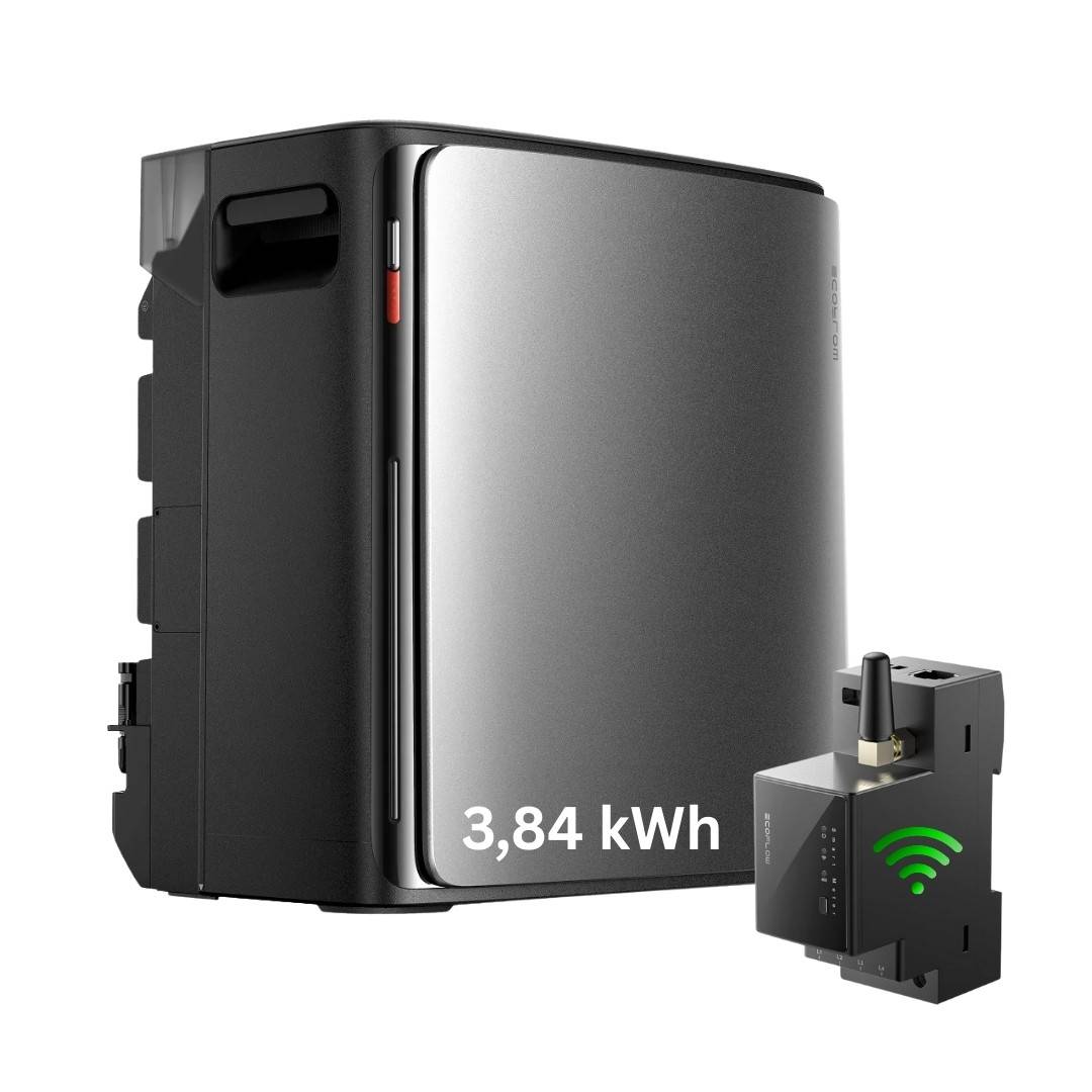 MyVoltaics Balkonkraftwerk 2000+ W mit Speicher STREAM Ultra X 3,84 kWh, SmartMeter gratis für Nulleinspeisung, bidirektional