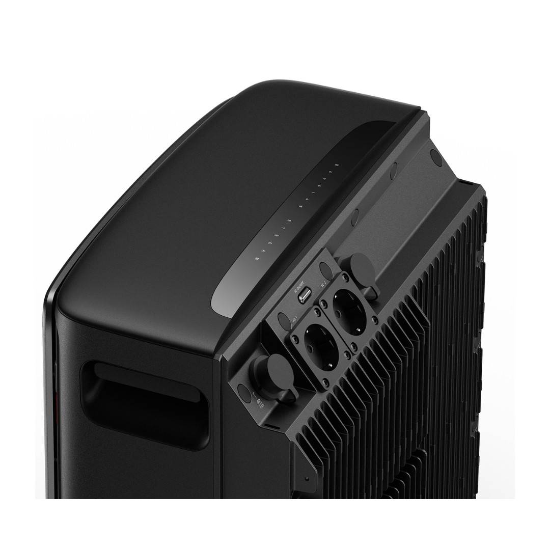 MyVoltaics Balkonkraftwerk 2000+ W mit Speicher STREAM Ultra X 3,84 kWh, SmartMeter gratis für Nulleinspeisung, bidirektional