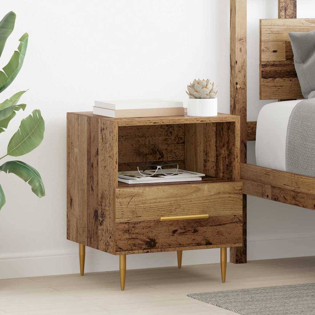 vidaXL Nachttisch mit Schubladen Braun 40 x 35 x 47,5 cm Holzwerkstoff