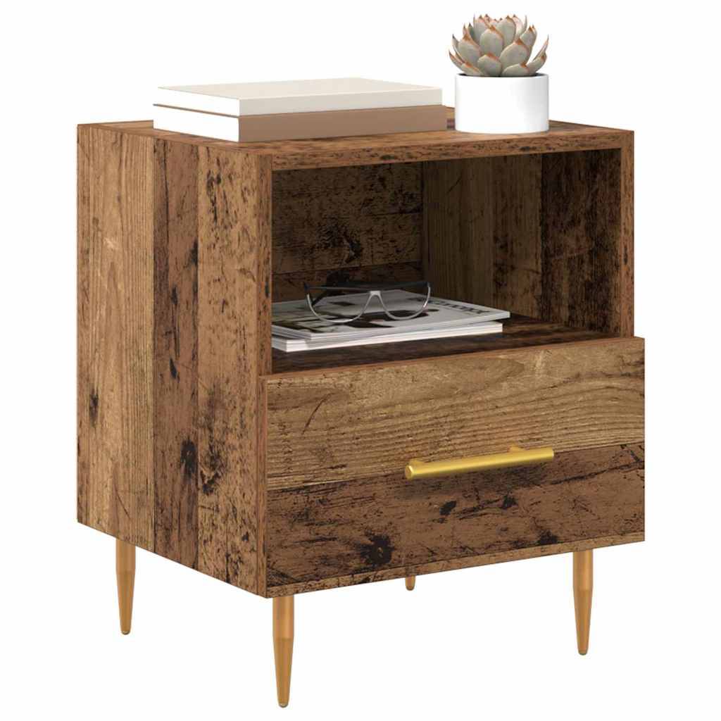 vidaXL Nachttisch mit Schubladen Braun 40 x 35 x 47,5 cm Holzwerkstoff