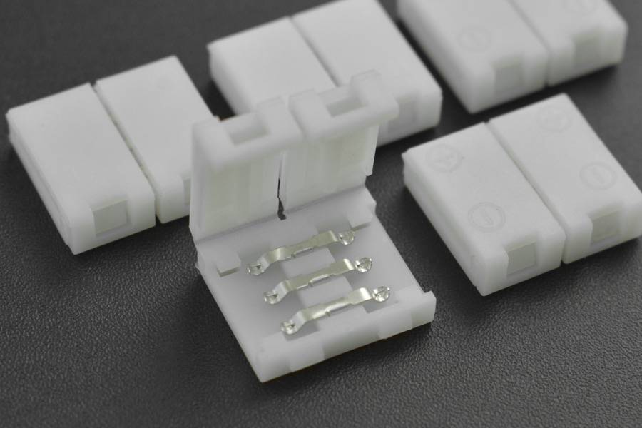 DFRobot 3Pin LED Strip Connector (5pcs) Solderless Snap-Down Design