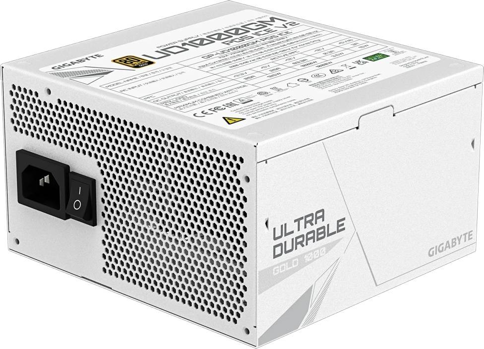 Eine weiße Stromversorgungseinheit mit der Aufschrift „ULTRA DURABLE GOLD