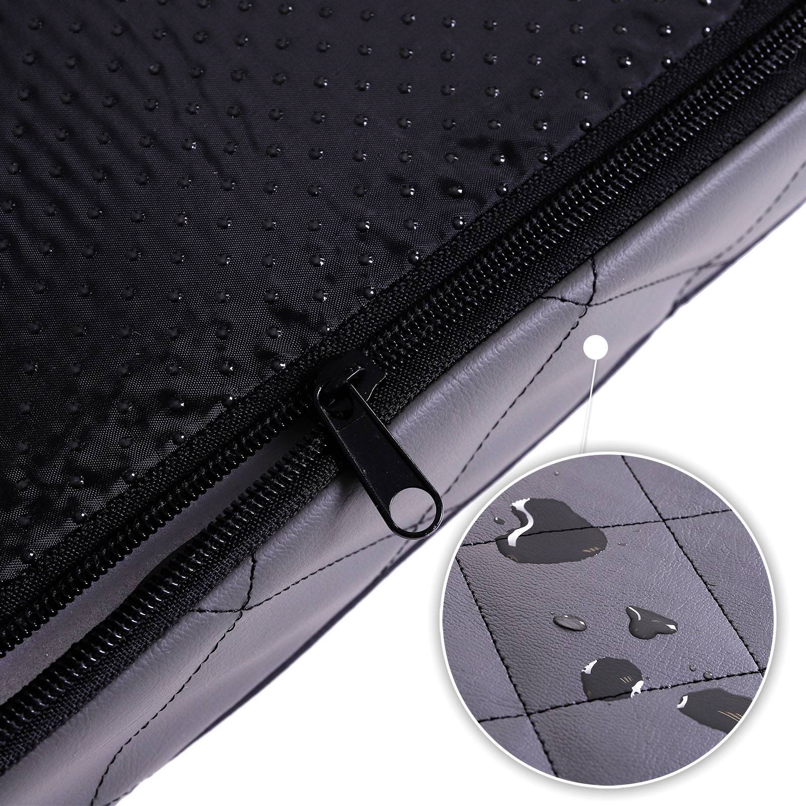 lionto Hundematte orthopädisch, druckentlastende Memory-Foam Liegefläche, rutschfeste Unterseite & abnehmbarer Bezug, 80x55 cm, grau