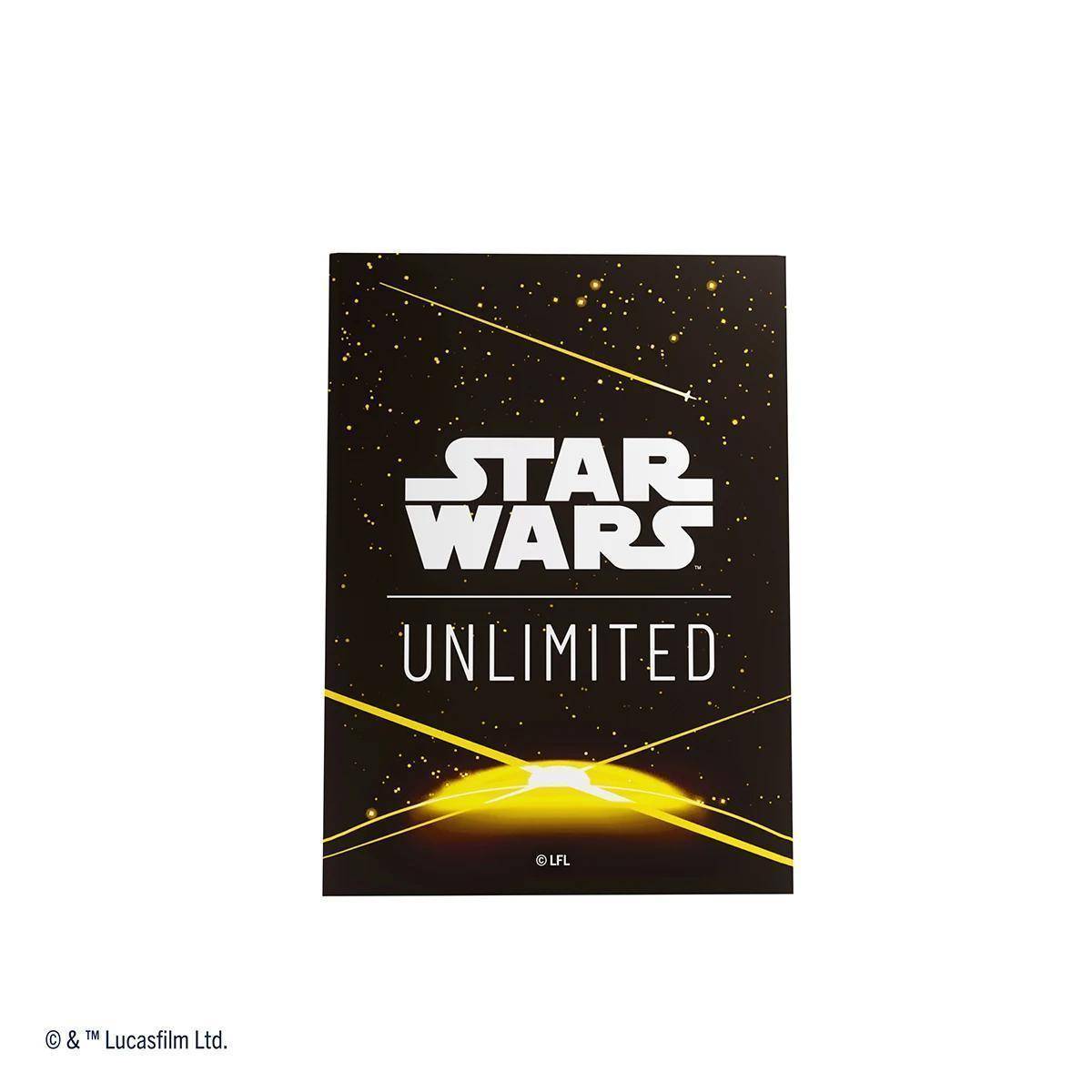 Star Wars Unlimited Premium Art Sleeves - Card Back Yellow (Einzelartikel)