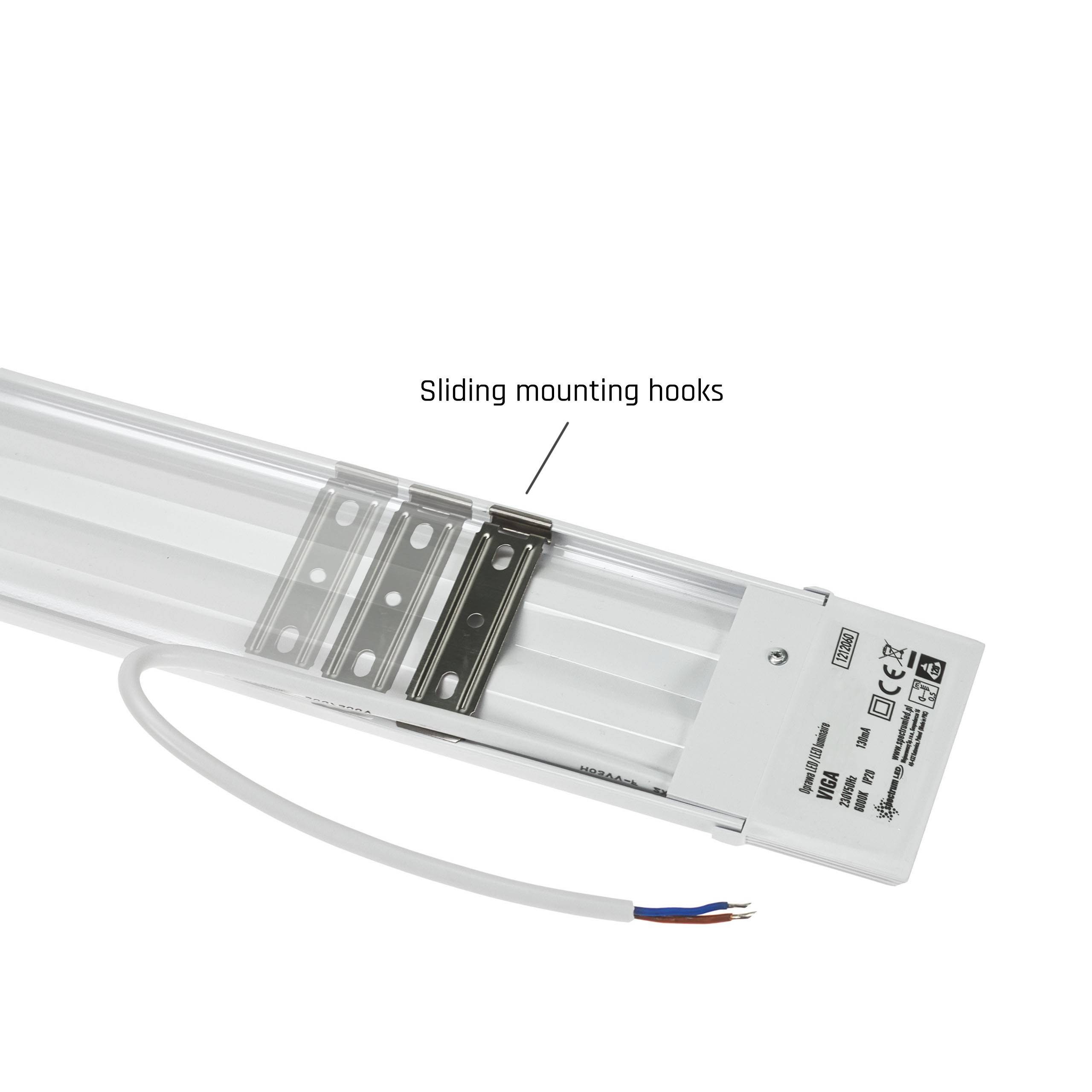 VIGA LED Unterbauleuchte Küche Lichtleiste 90cm 20W Kaltweiß