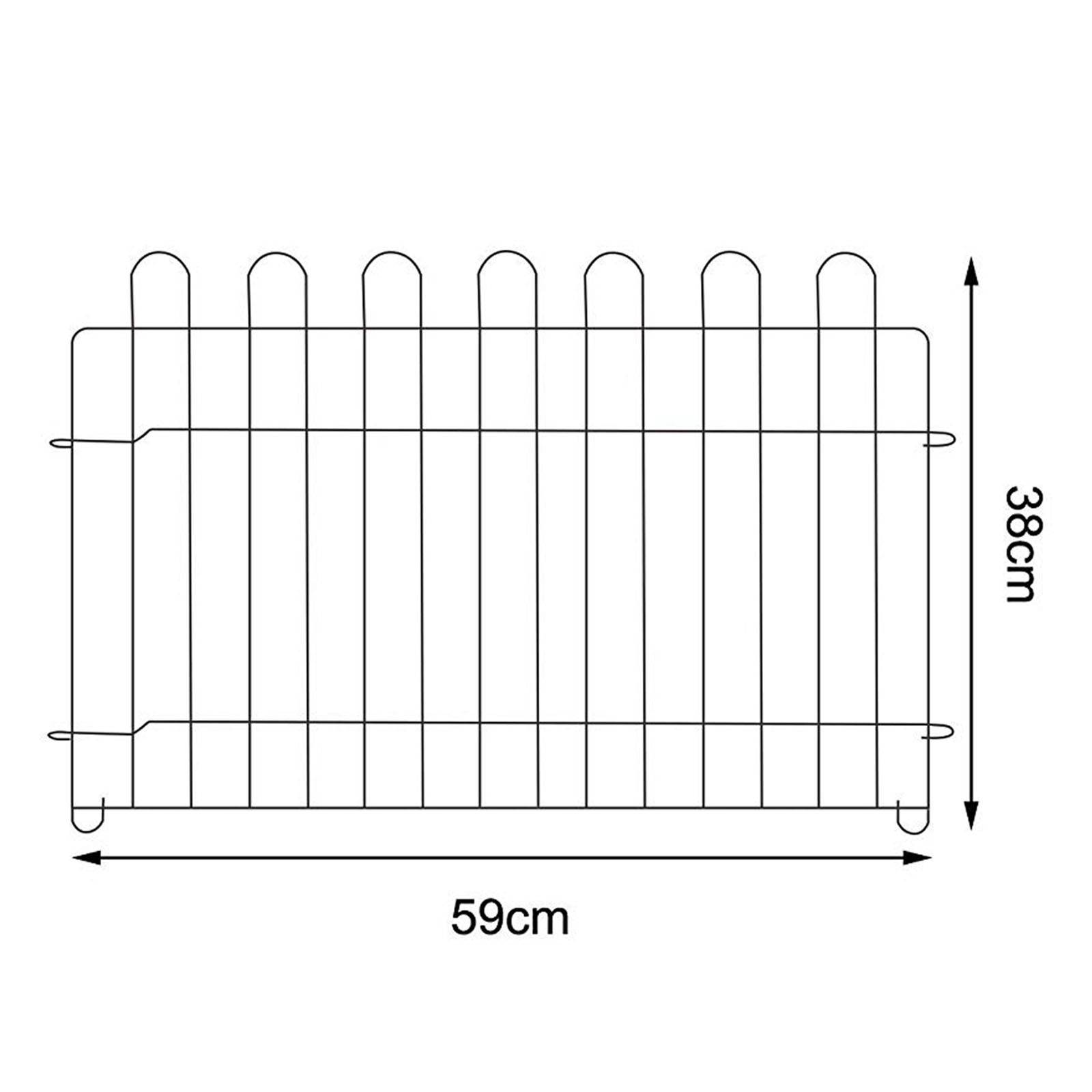 lionto Kleintier Freilaufgehege 8-teilig mit Tür & Netzabdeckung, wetterfester Auslauf für Kaninchen & Meerschweinchen, 59x38 cm