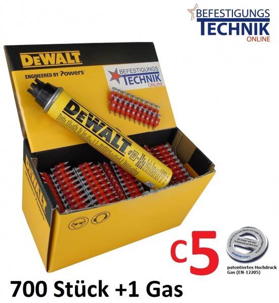 Stahl Betonnägel 3,0x17mm XH +Gas für Powers Dewalt C5 Würth Diga NG CS2 CS3 HFB Betonnagler