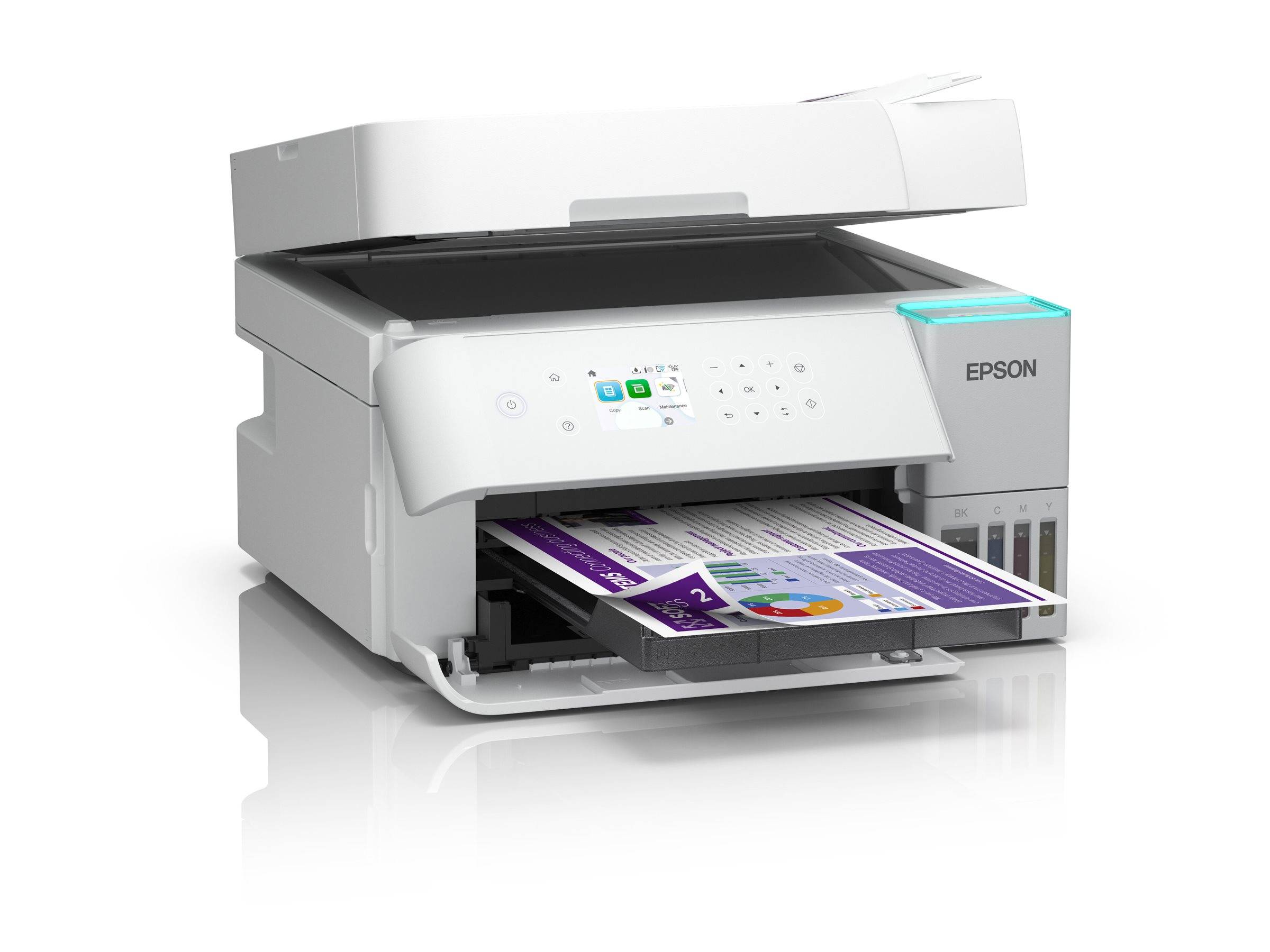 EPSON EcoTank ET-3956 3 in 1 Tintenstrahl-Multifunktionsdrucker weiß