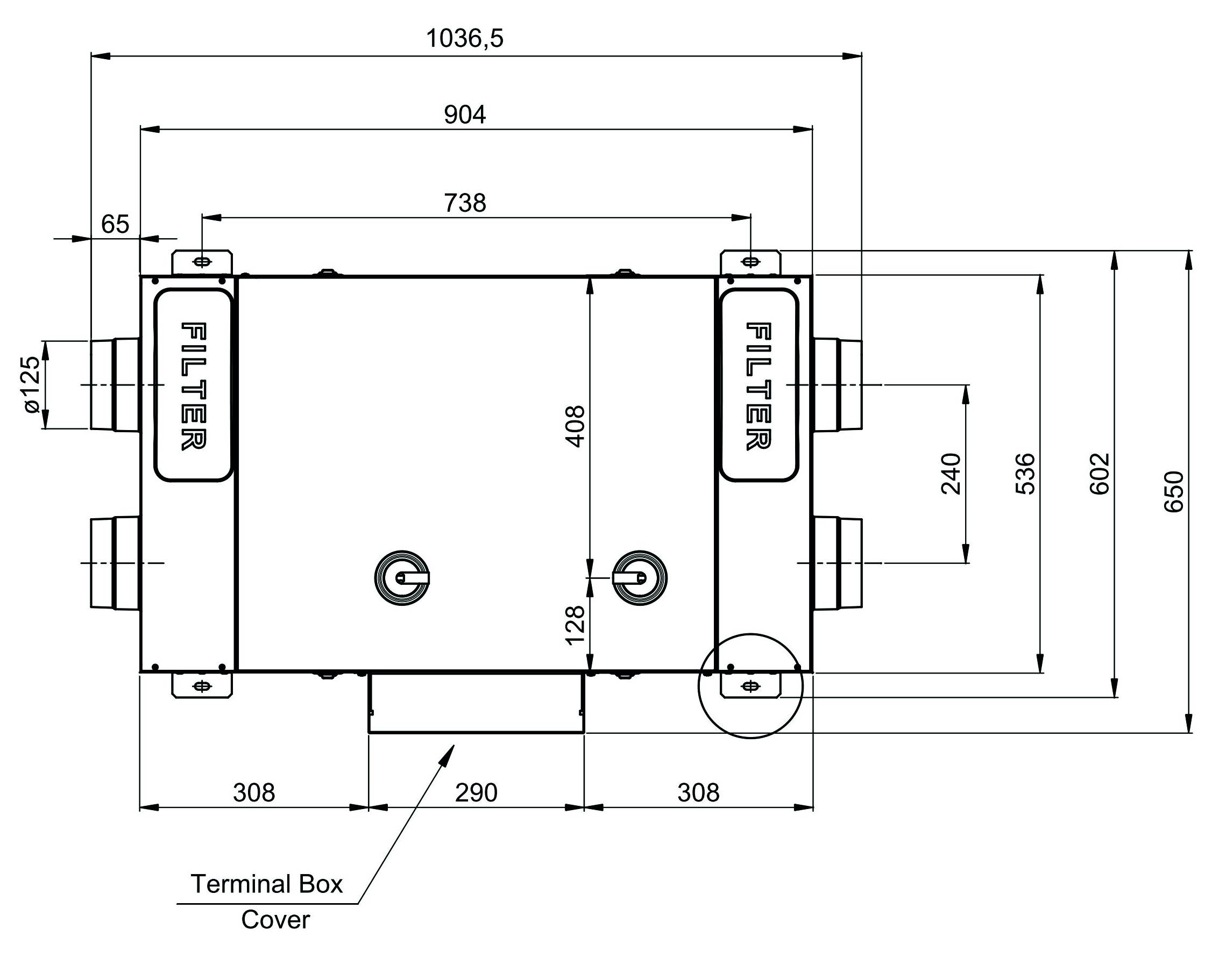 Aerauliqua QR230E KWL Lüftungsanlage mit Bypassfunktion und Entalpie Wärmetauscher