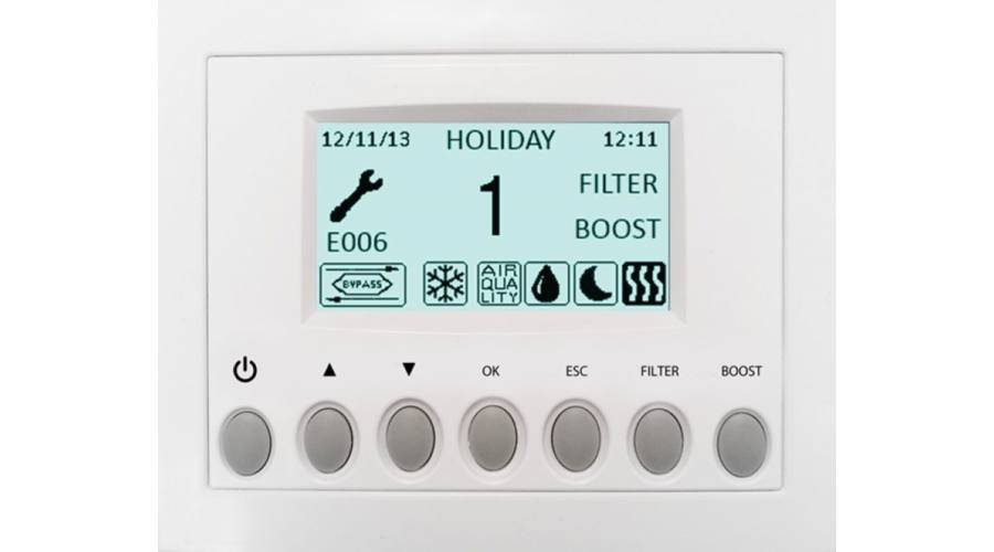 QR280E KWL Lüftungsanlage mi Bypassfunktion und enthalpie Wärmetauscher