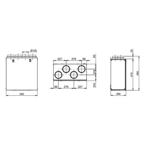 QR280E KWL Lüftungsanlage mi Bypassfunktion und enthalpie Wärmetauscher QR280E KWL Lüftungsanlage mi Bypassfunktion und enthalpie Wärmetauscher