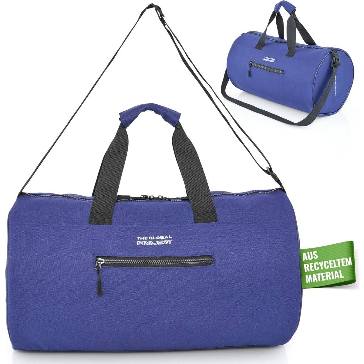 The Global Project Allzwecktasche Sporttasche mit 25 L Volumen, wasserabweisend, faltbar Blau