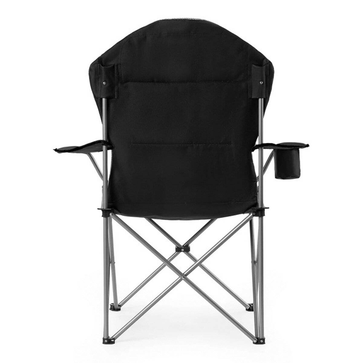 NILS NC3080 Campingstuhl – Klappbarer Outdoor-Stuhl Angelstuhl mit Tragetasche Dunkelgrau