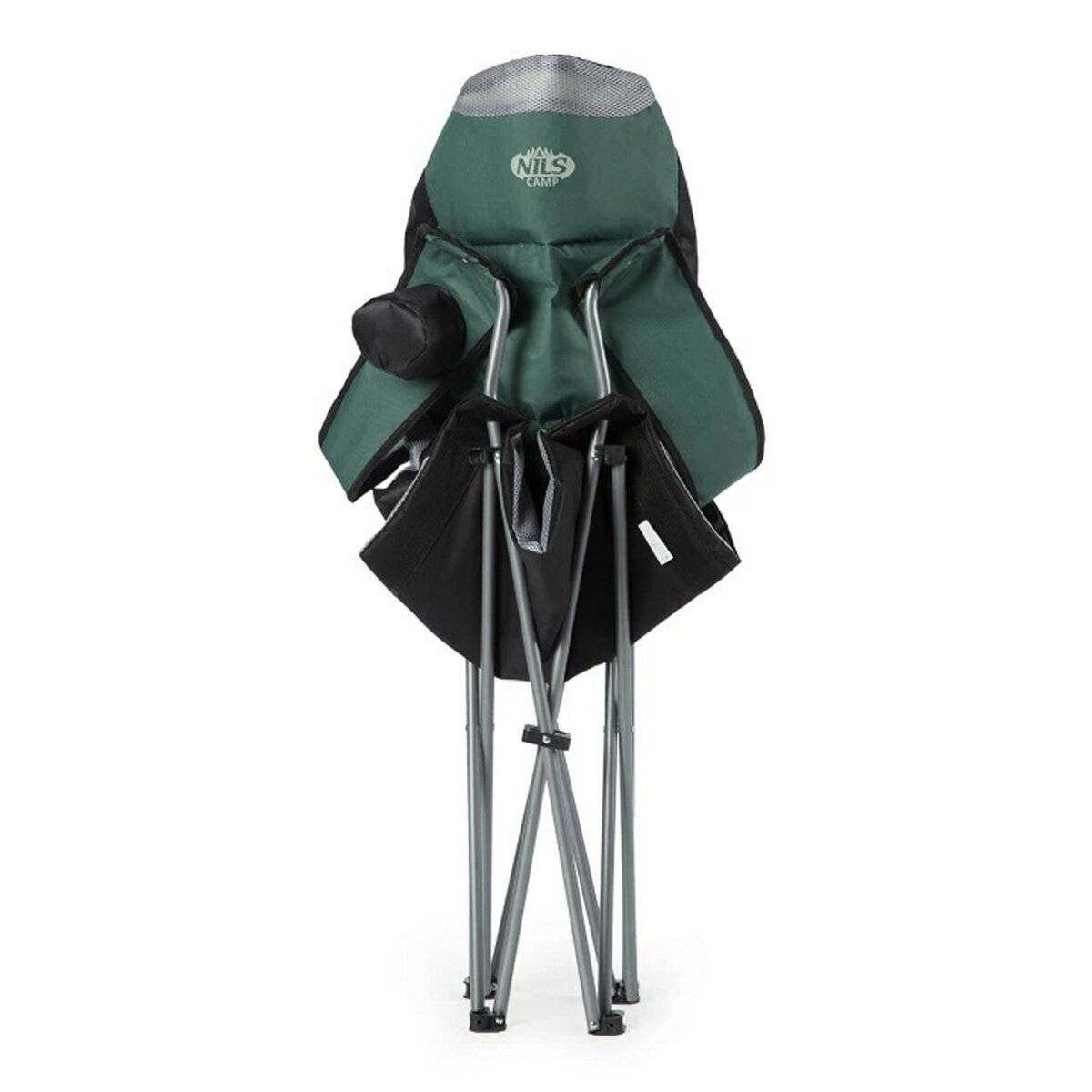 NILS NC3080 Campingstuhl – Klappbarer Outdoor-Stuhl Angelstuhl mit Tragetasche Grün