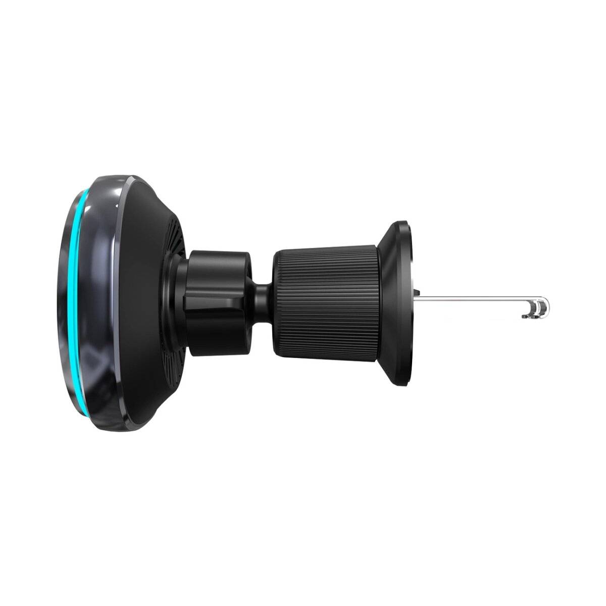 Wozinsky WCT5-Q6S2Y Autohalterung mit Qi/MagSafe 15W Ladegerät und Lüfter – Schwarz