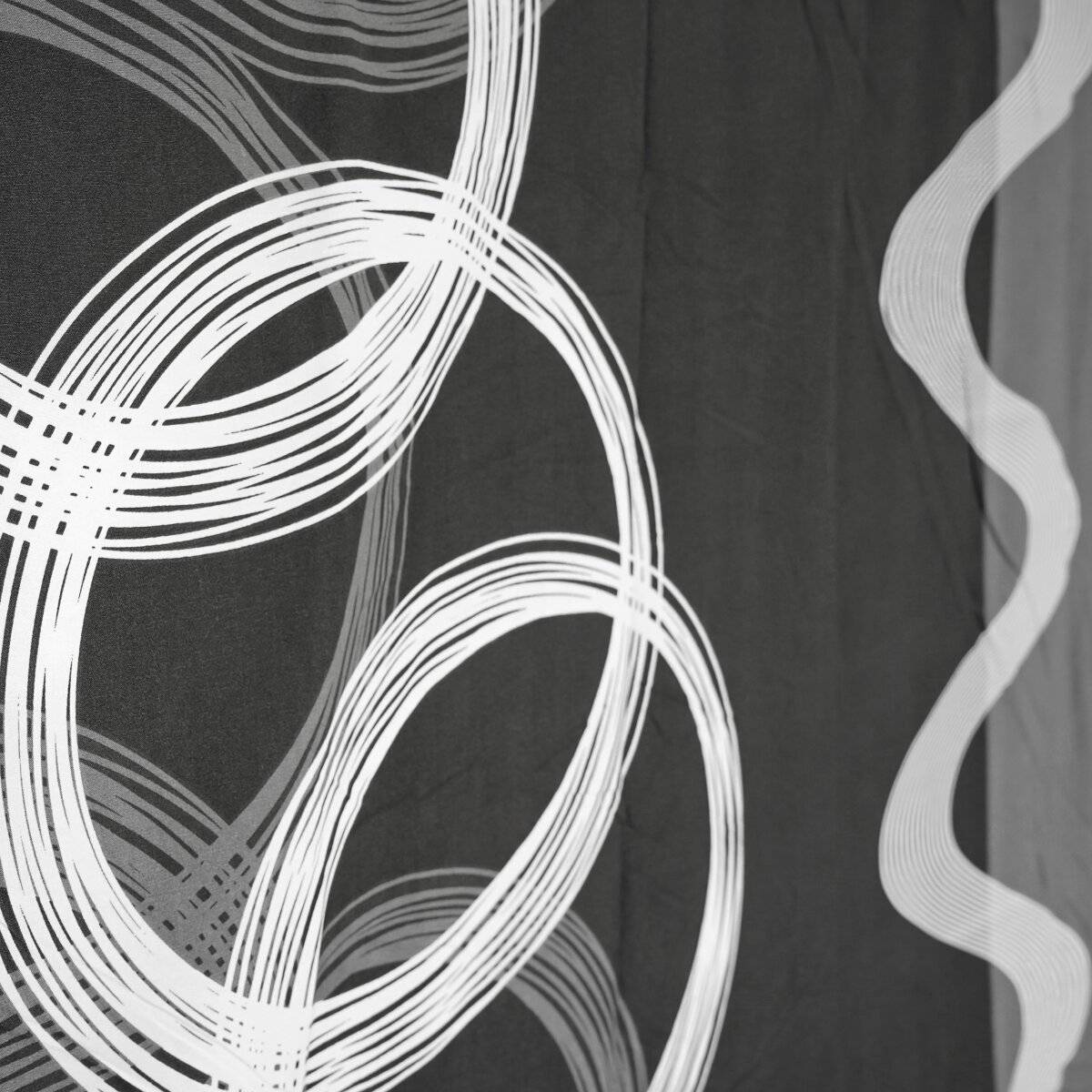 2 Tlg. Bettwäsche mit Reißverschluss in Grau Bettbezug 155x220 cm mit Kissenbezug 80x80 cm