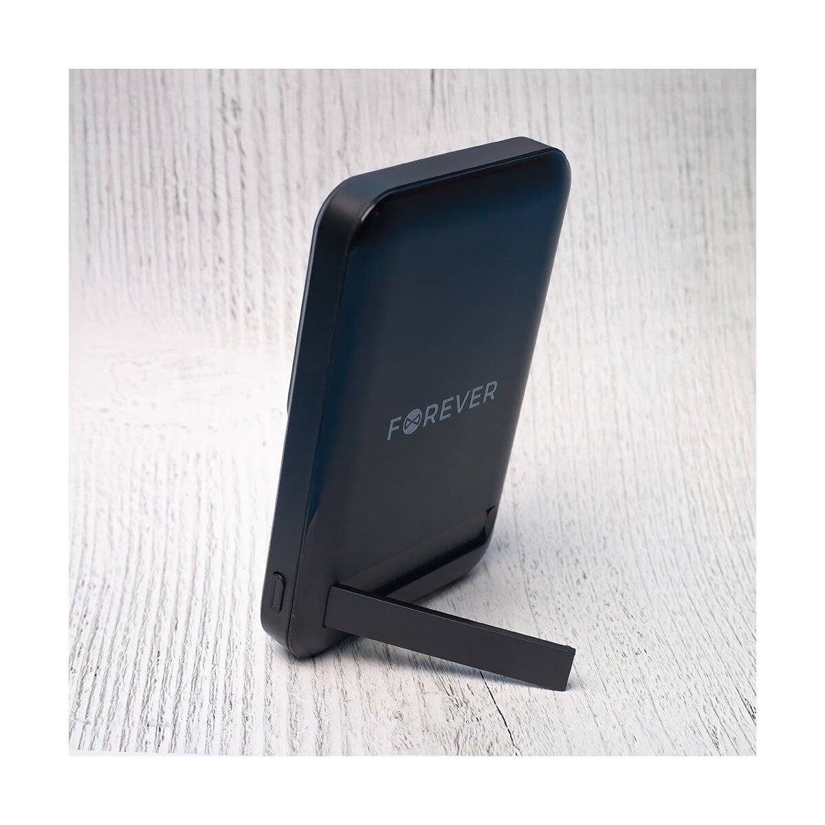 Forever Wireless Powerbank MATB-100 10000 mAh MagSafe PD QC 22,5W Schwarz