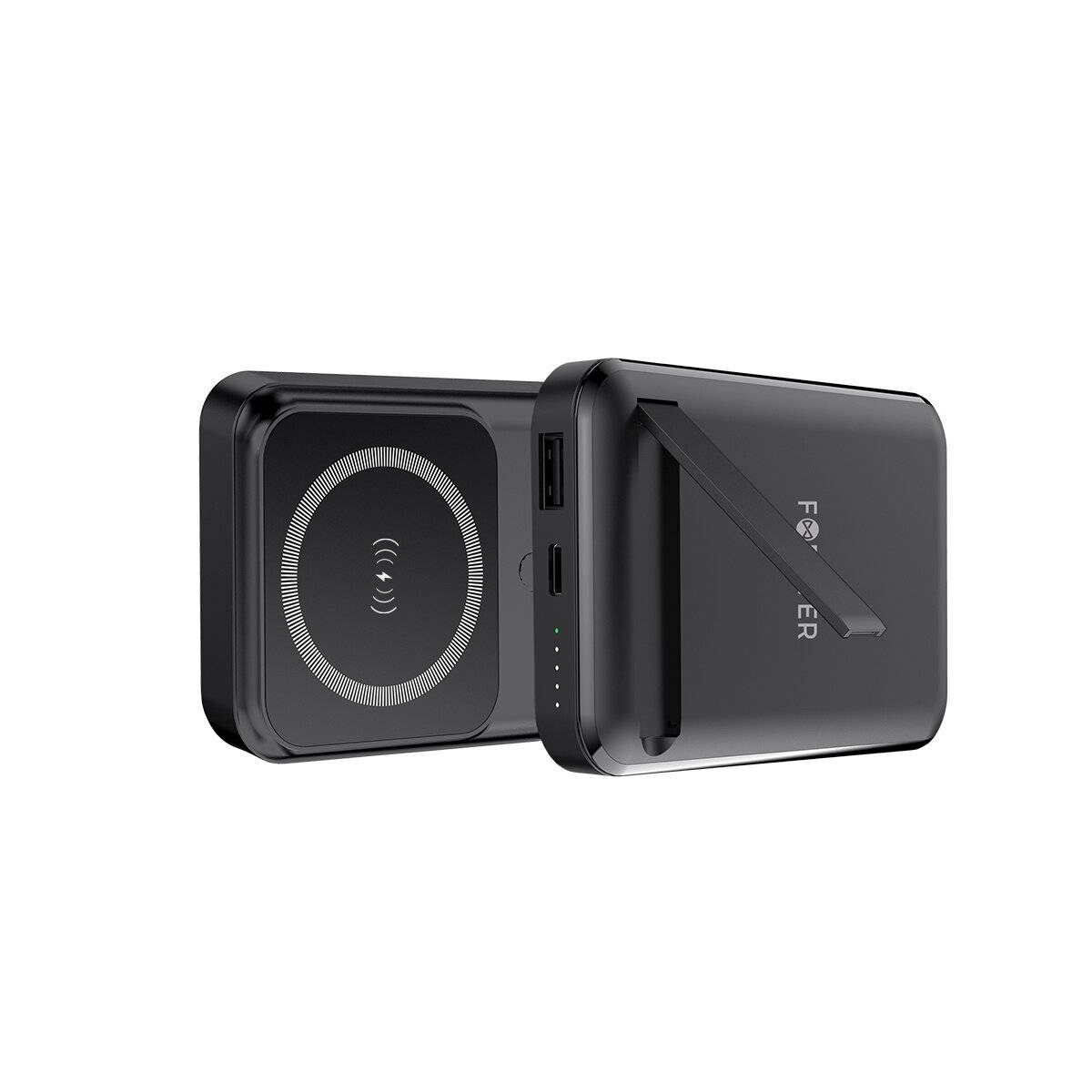 Forever Wireless Powerbank MATB-100 10000 mAh MagSafe PD QC 22,5W Schwarz
