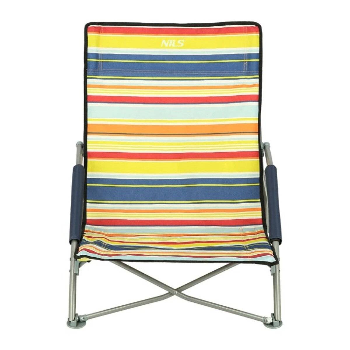 NILS CAMP NC3035 Campingstuhl – klappbarer Outdoor Stuhl mit Tragetasche Mehrfarbig