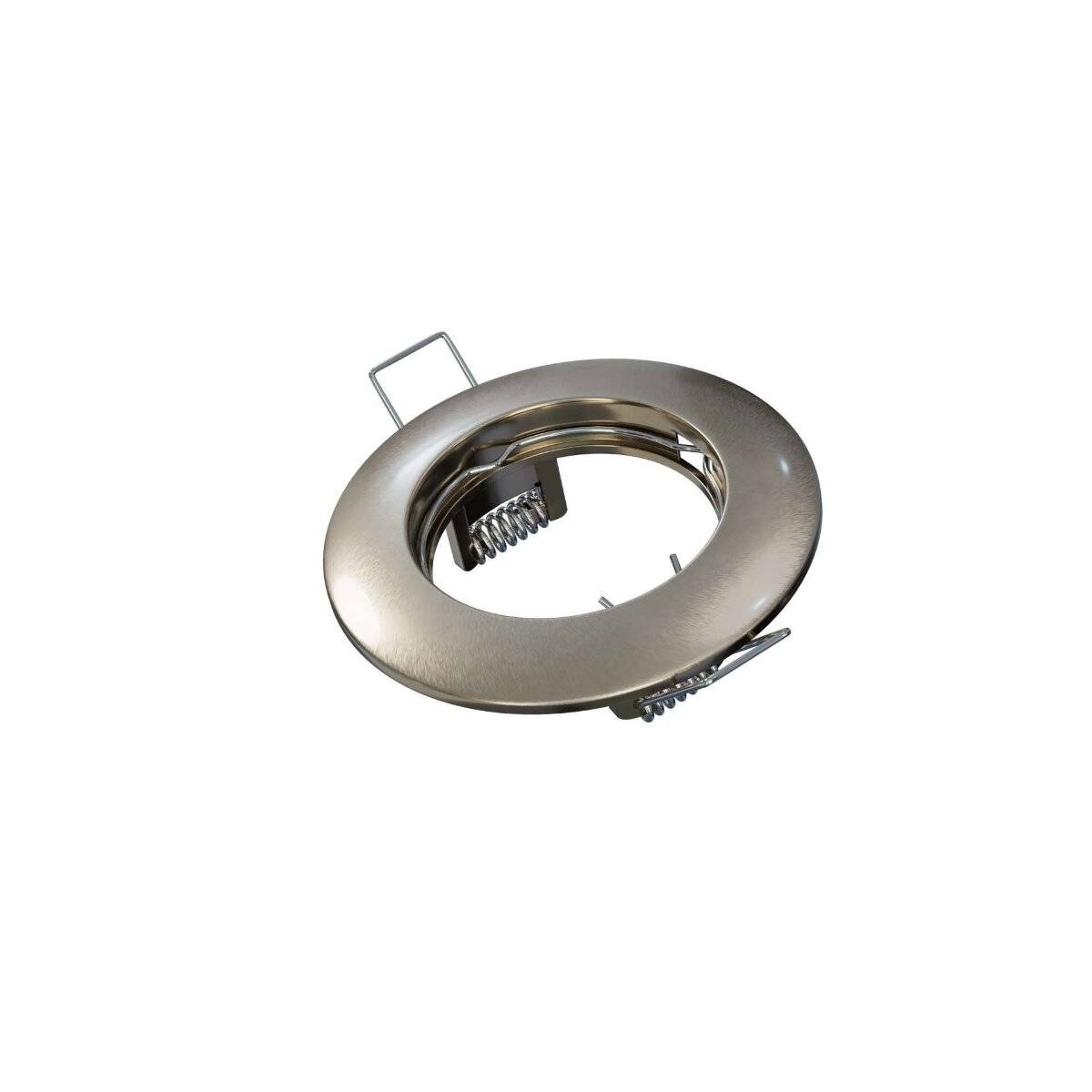 LED Labs ROKA Einbaurahmen für GU10 Deckenleuchte IP20 Rund Ø 60 mm Bohrloch Seidenmatt verchromt