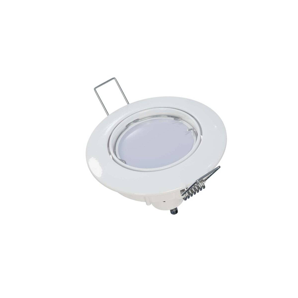 LED Labs OPRA Einbaurahmen für GU10 Deckenleuchte IP20 Rund Ø 75 mm Bohrloch Weiß