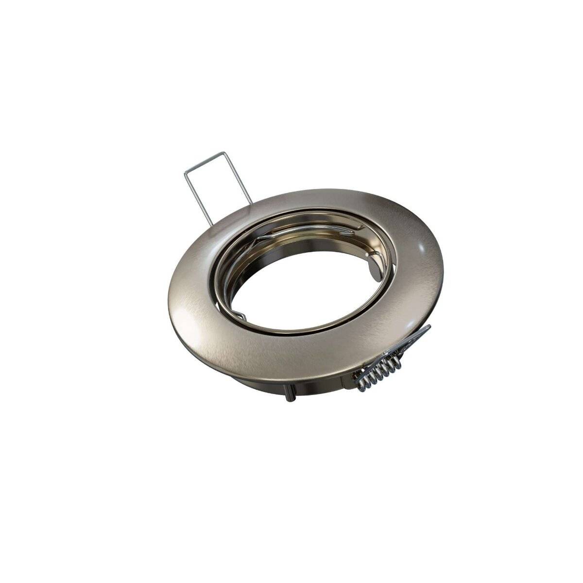 LED Labs OPRA Einbaurahmen für GU10 Deckenleuchte IP20 Rund Ø 75 mm Bohrloch Seidenmatt verchromt