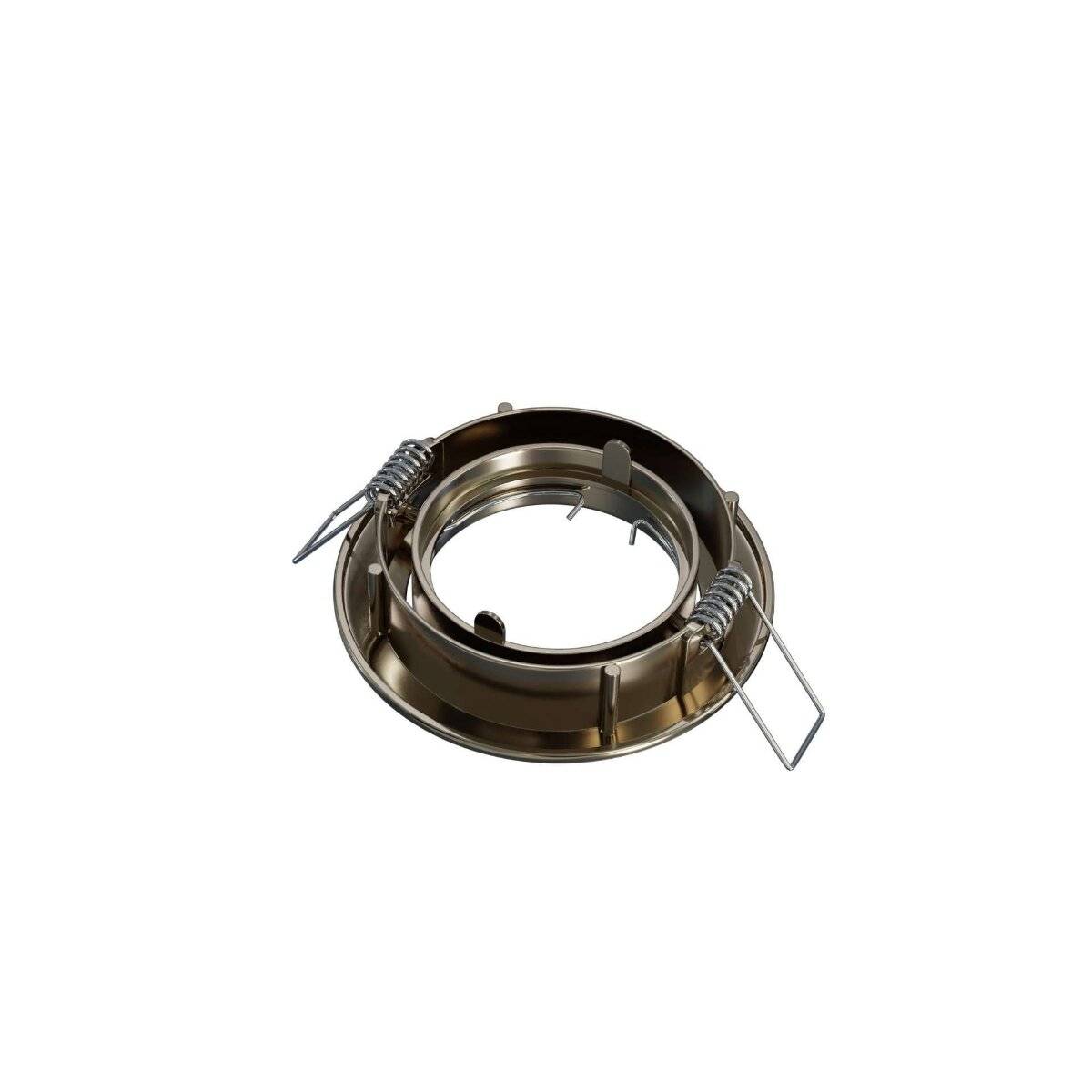 LED Labs OPRA Einbaurahmen für GU10 Deckenleuchte IP20 Rund Ø 75 mm Bohrloch Seidenmatt verchromt