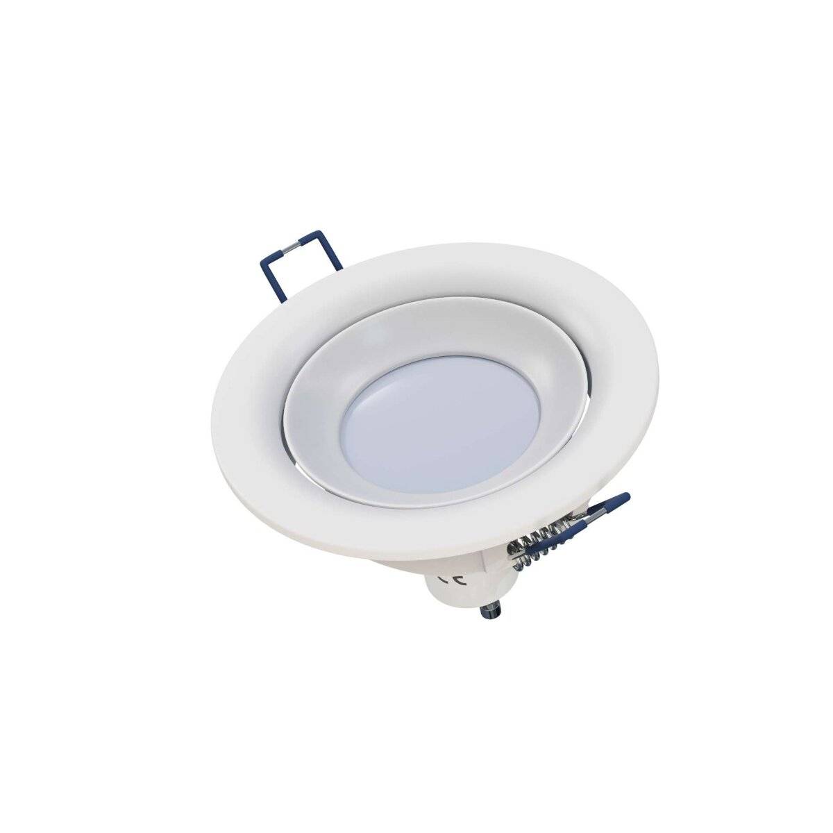 LED Labs LUCA Einbaurahmen für GU10 Deckenleuchte IP20 Rund Ø 65 mm Bohrloch Weiß