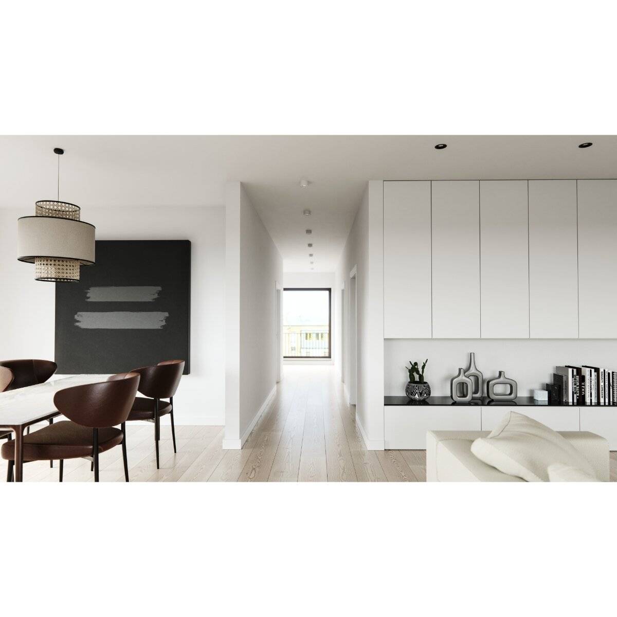 LED Labs LUCA Einbaurahmen für GU10 Deckenleuchte IP20 Rund Ø 65 mm Bohrloch Schwarz