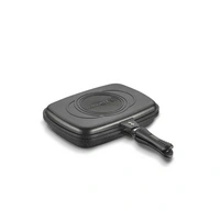 Korkmaz Duplo Doppelpfanne 34 x 25 cm, Schwarz - Langlebig & Antihaft Korkmaz Duplo Doppelpfanne 34 x 25 cm, Schwarz - Langlebig & Antihaft