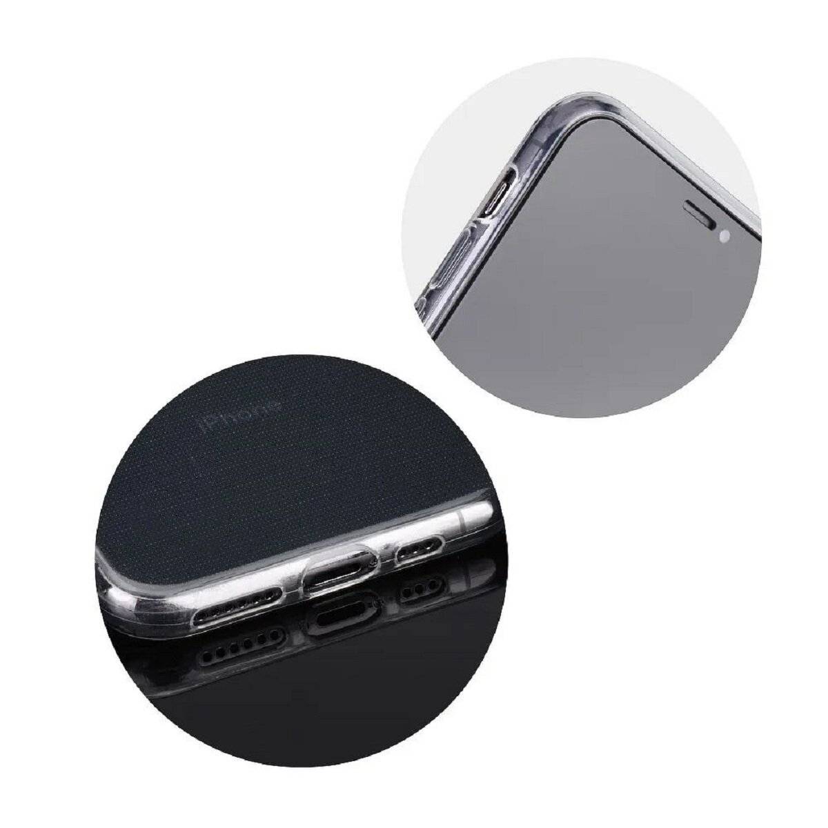 Transparente Silikonhülle ultradünnes Softcase Schutzhülle Bumper Handyhülle kompatibel mit iPhone 17 Transparent
