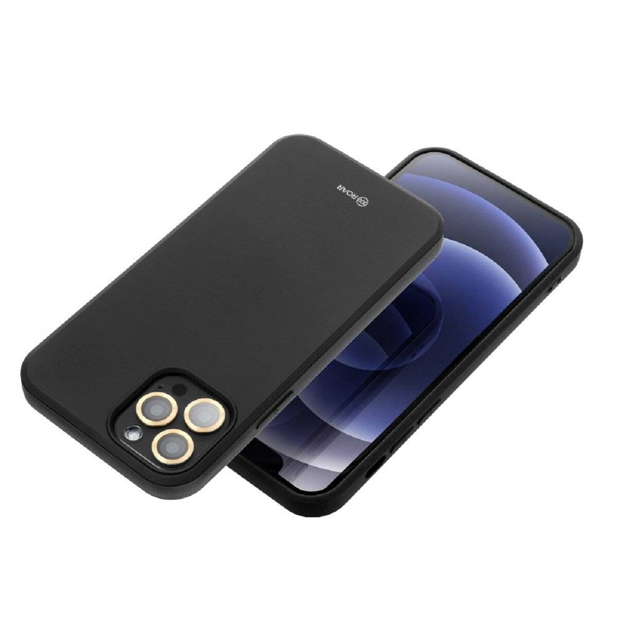 Schutzhülle aus mattem Silikon Handyhülle Bumper kompatibel mit Samsung Galaxy A17 5G Schwarz