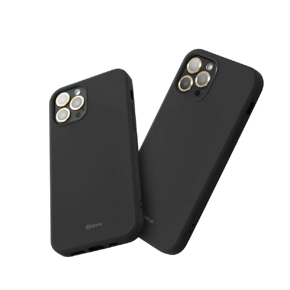 Schutzhülle aus mattem Silikon Handyhülle Bumper kompatibel mit Samsung Galaxy A17 5G Schwarz