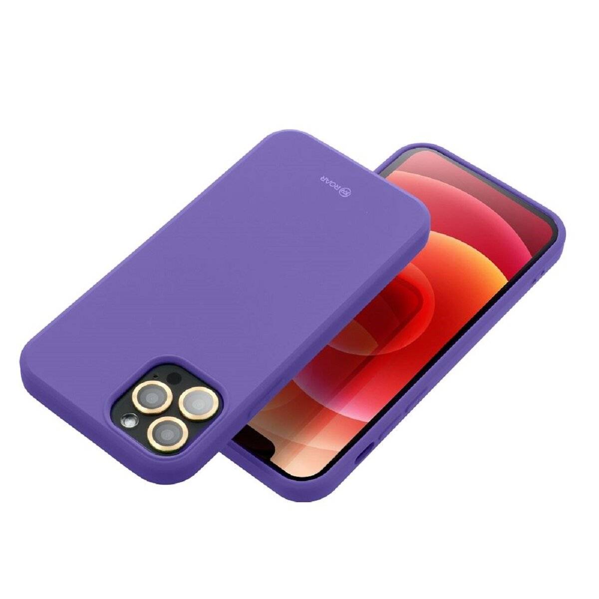 Schutzhülle aus mattem Silikon Handyhülle Bumper kompatibel mit Samsung Galaxy A17 5G Lila