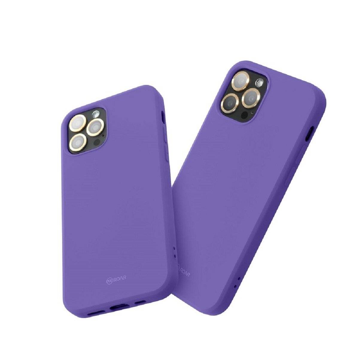Schutzhülle aus mattem Silikon Handyhülle Bumper kompatibel mit Samsung Galaxy A17 5G Lila