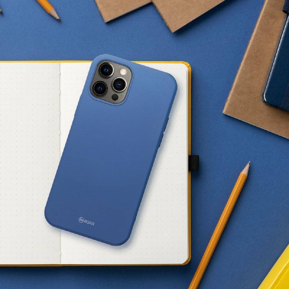 Schutzhülle aus mattem Silikon Handyhülle Bumper kompatibel mit Samsung Galaxy A17 5G Blau