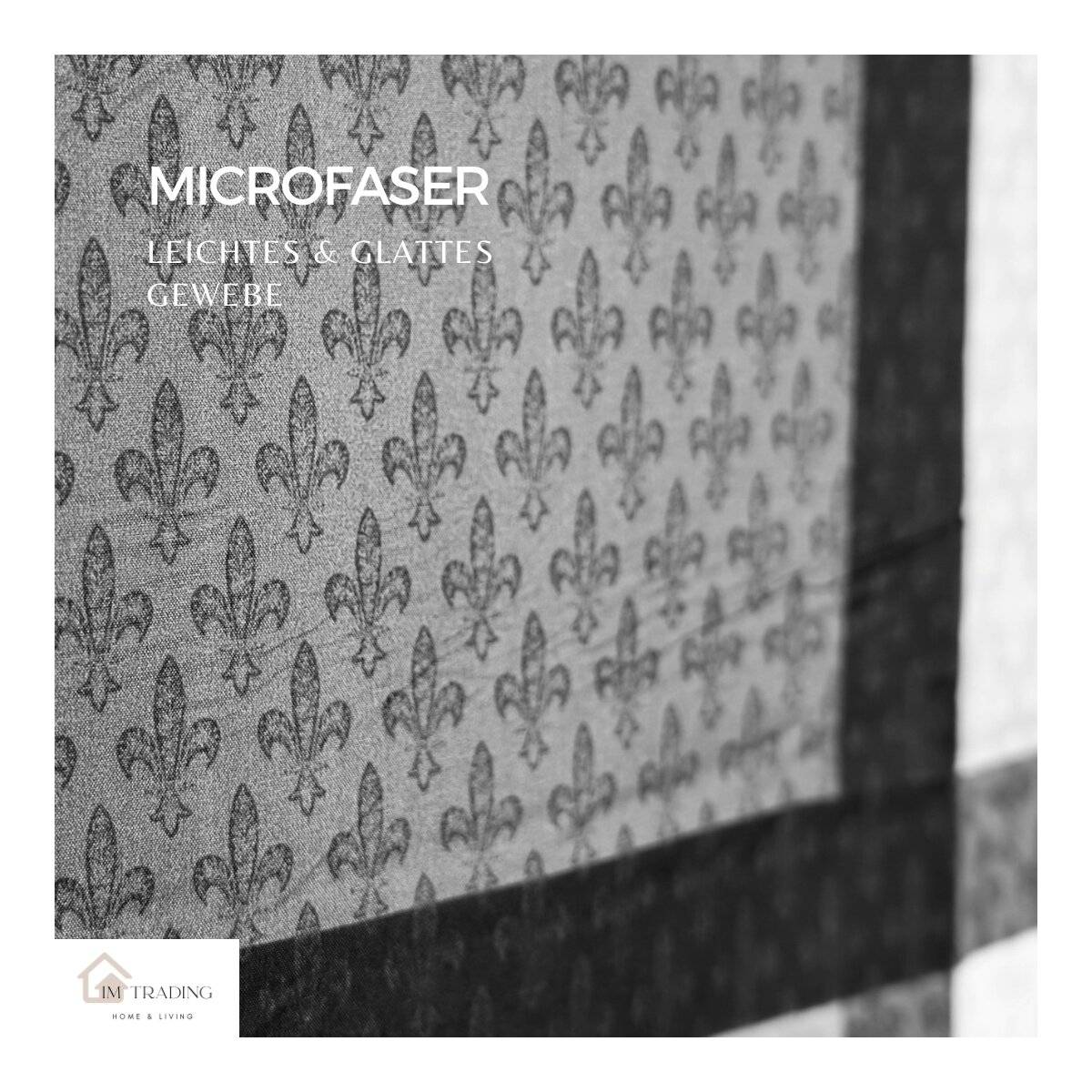 Mikrofaser-Einzelbettwäsche - quadratisches Design, mit Reißverschluss 155 x 200 cm