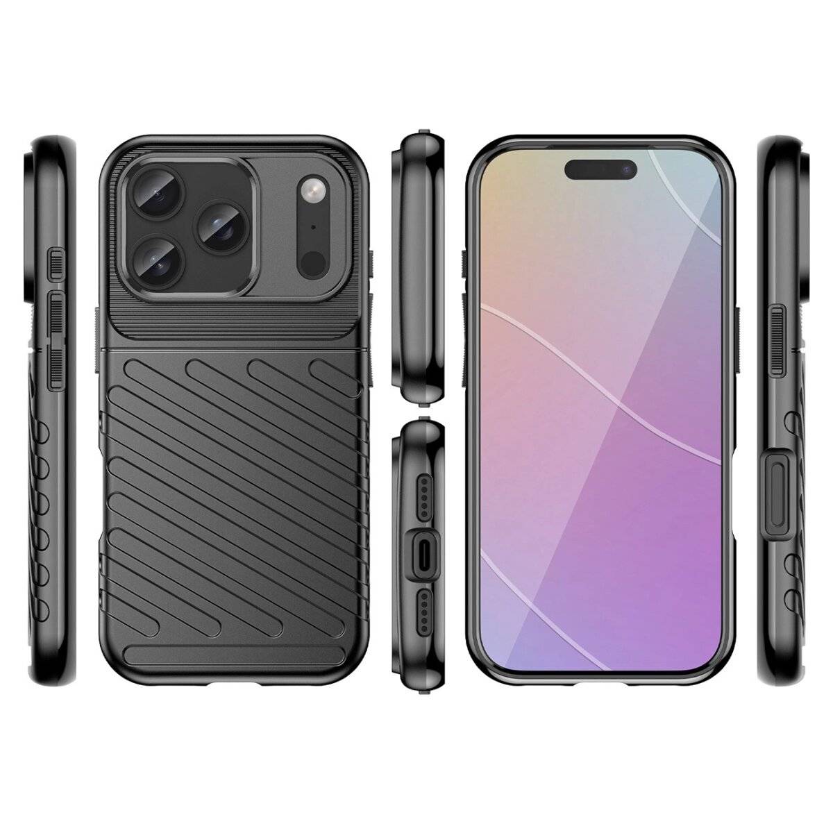 Thunder Case Schutzhülle Bumper schlankes Design kompatibel mit iPhone 17 Pro