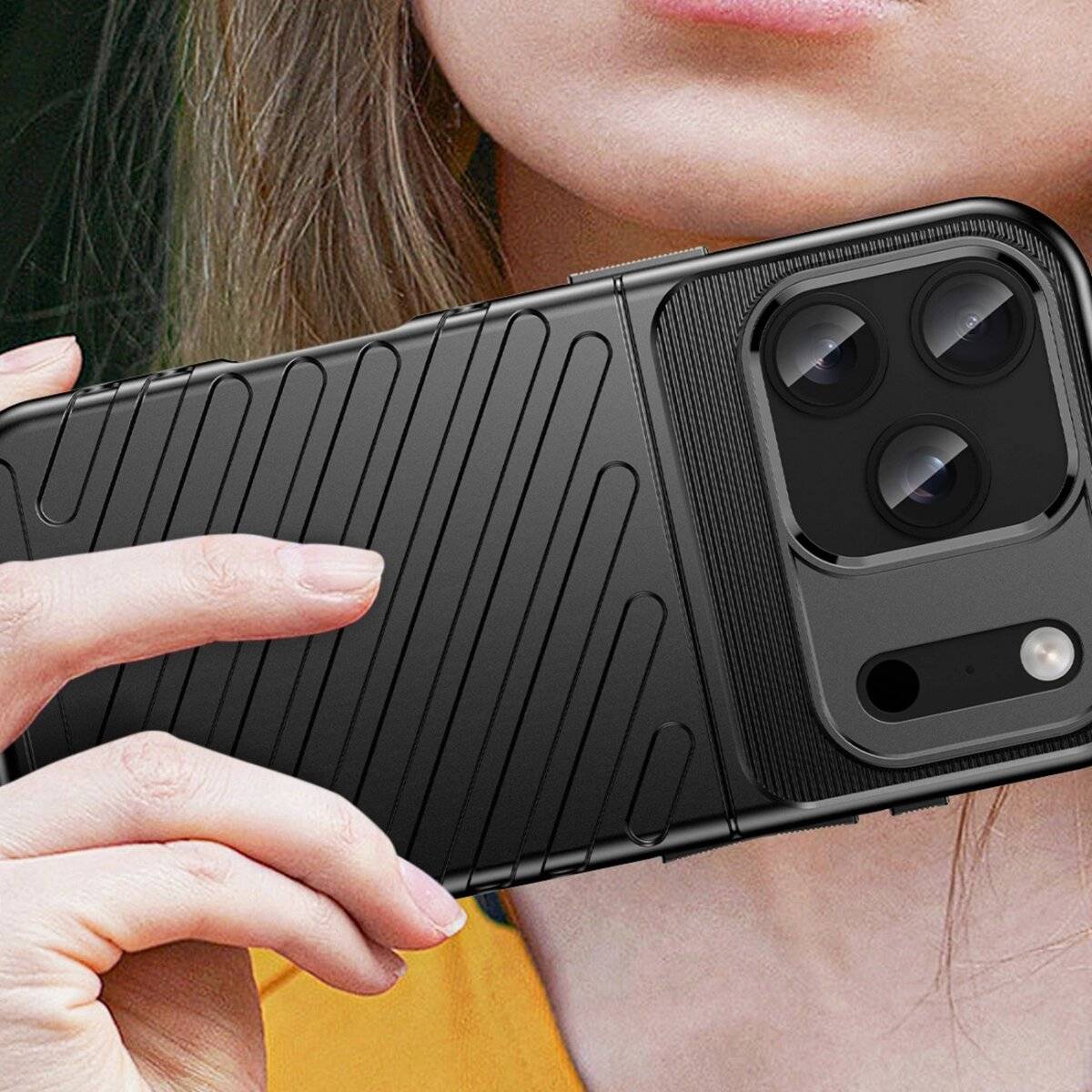 Thunder Case Schutzhülle Bumper schlankes Design kompatibel mit iPhone 17 Pro