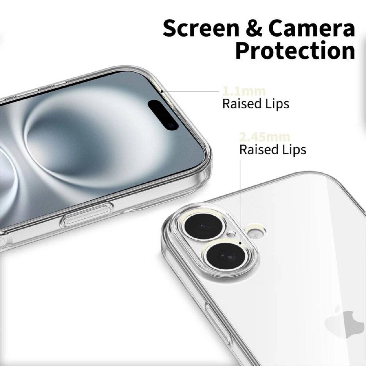 Tech-Protect FlexAir Handy Schutzhülle Handyhülle Bumper kompatibel mit iPhone 17 Transparent