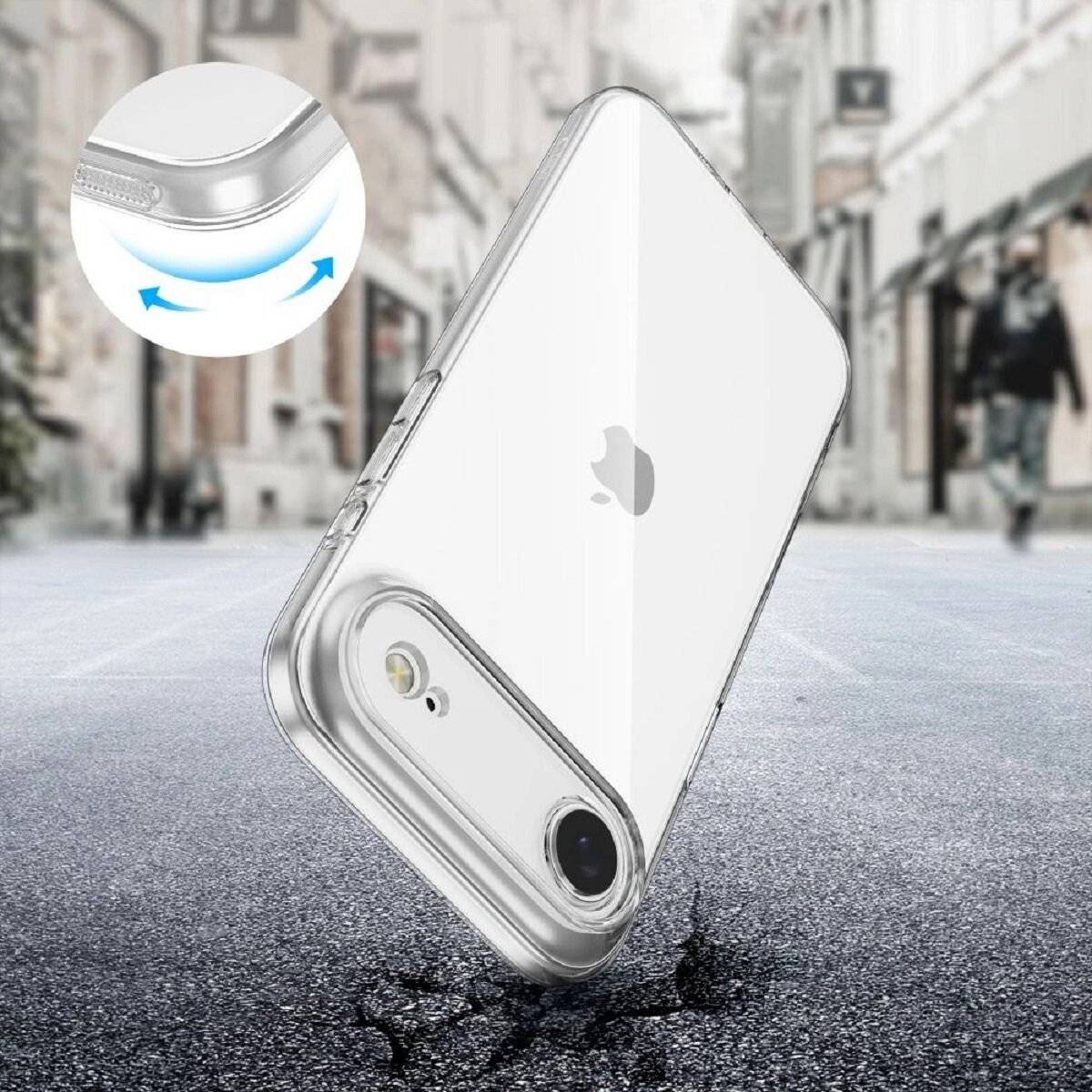 Tech-Protect FlexAir Handy Schutzhülle Handyhülle Bumper kompatibel mit iPhone 17 Air Transparent
