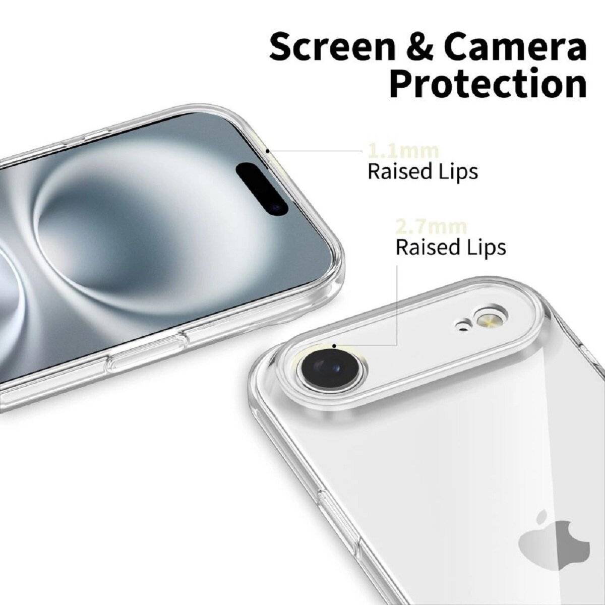 Tech-Protect FlexAir Handy Schutzhülle Handyhülle Bumper kompatibel mit iPhone 17 Air Transparent