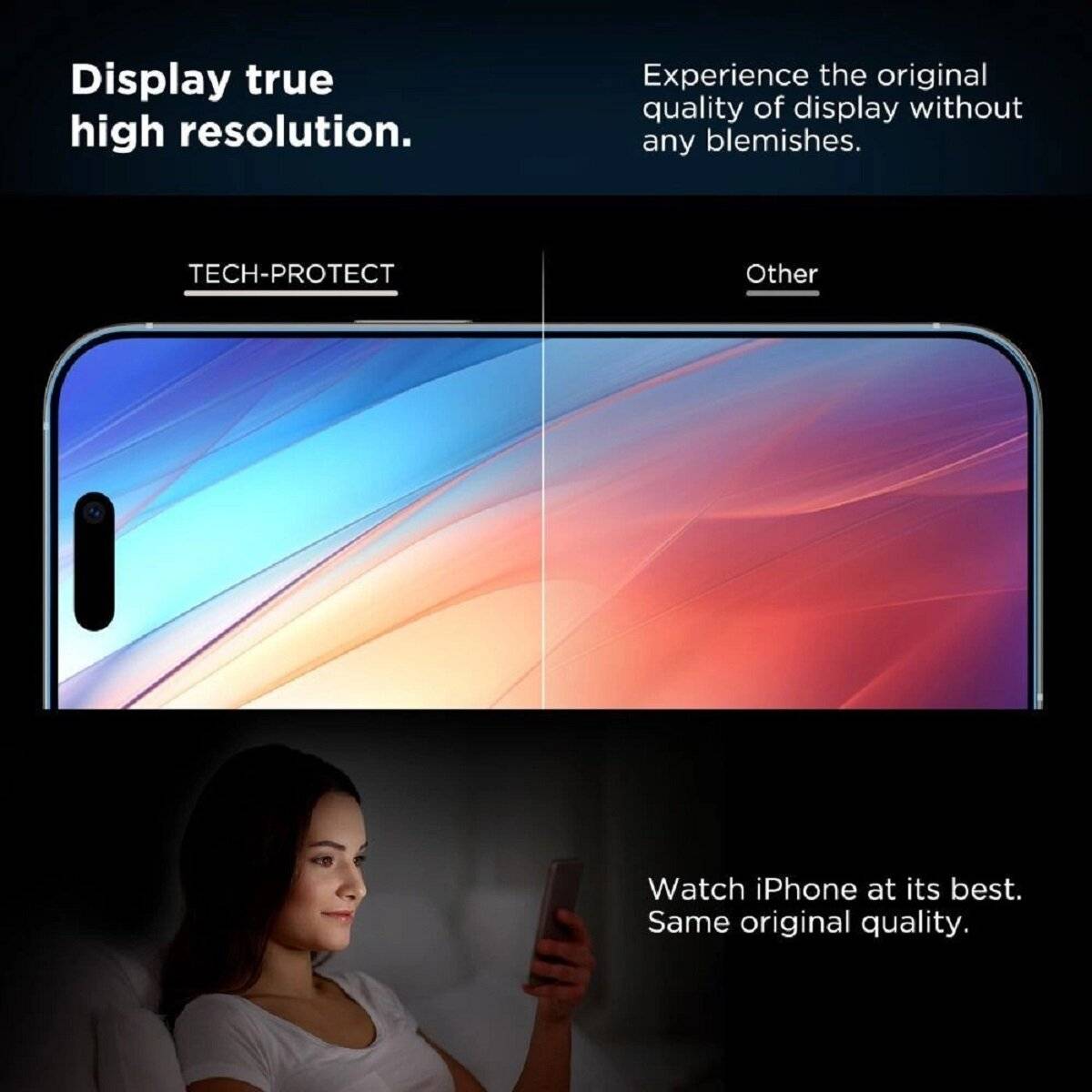 Tech-Protect Quick Set+ Schutzglas – 2er Set mit Installationsrahmen kompatibel mit iPhone 17