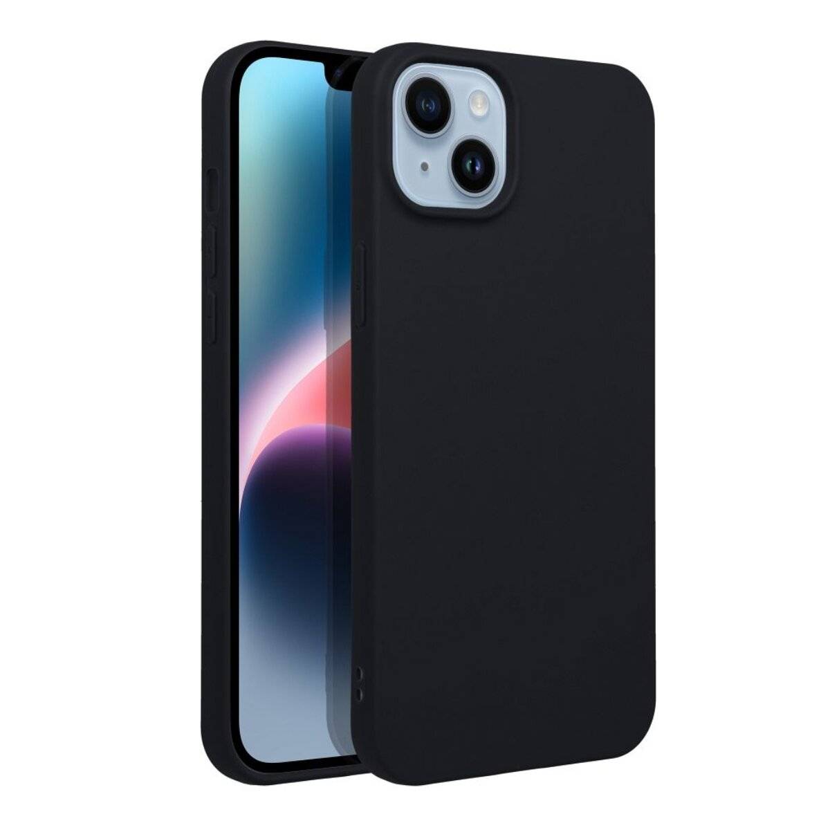 Matt Case – flexible TPU-Schutzhülle Handyhülle Bumper kompatibel mit iPhone 17 Schwarz