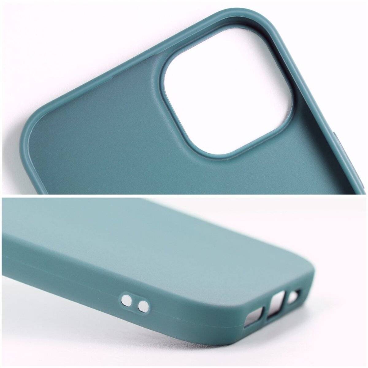 Matt Case – flexible TPU-Schutzhülle Handyhülle Bumper kompatibel mit iPhone 17 Dunkelgrün