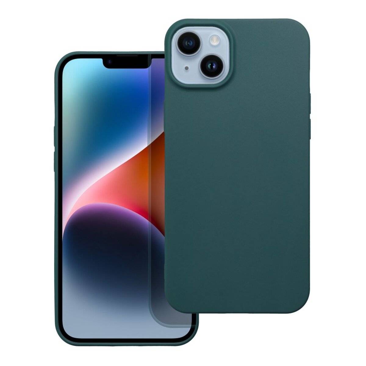 Matt Case – flexible TPU-Schutzhülle Handyhülle Bumper kompatibel mit iPhone 17 Dunkelgrün